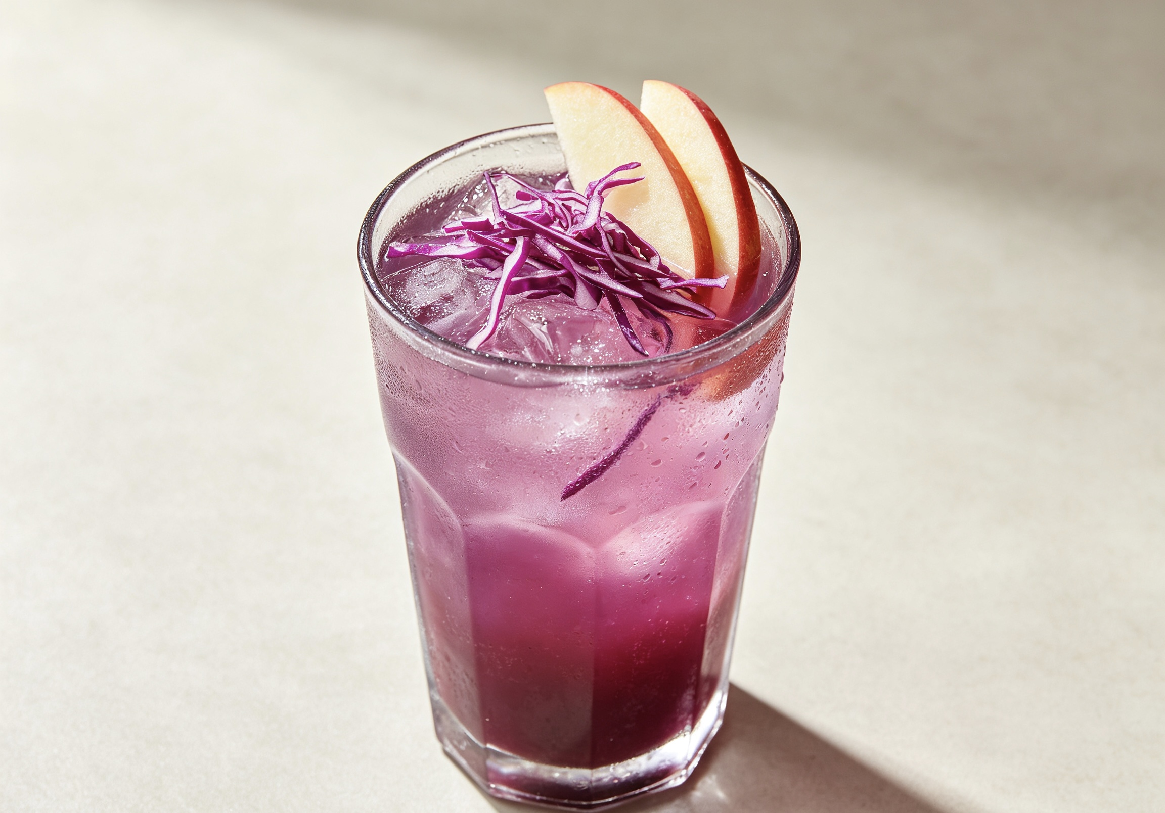 Jus pomme chou rouge